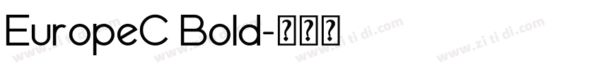 EuropeC Bold字体转换
